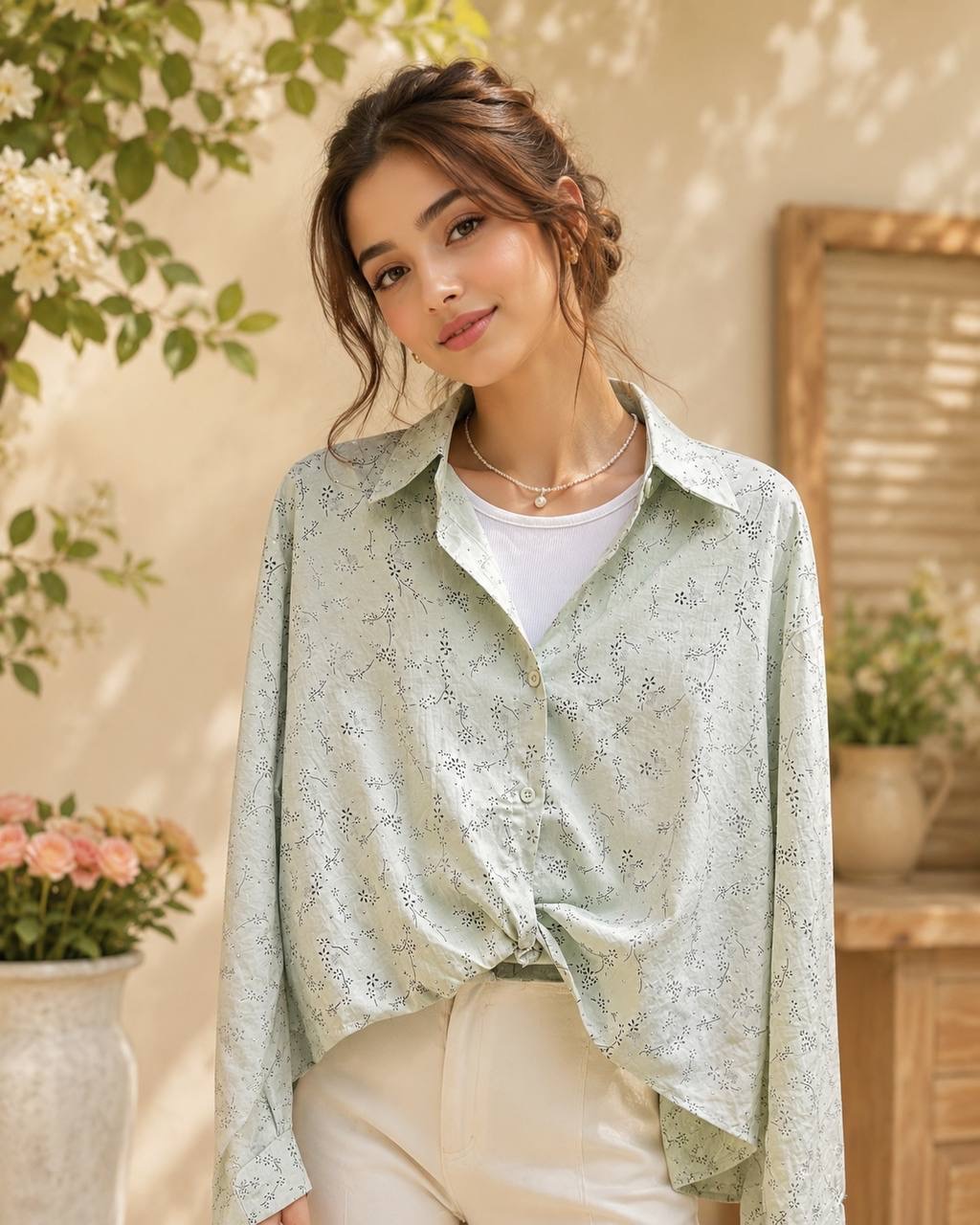 شومیز گره ای دوتیکه ۲